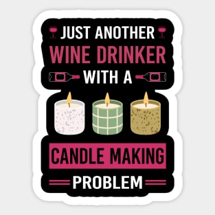 Wine Drinker Candle Making Candles Sticker